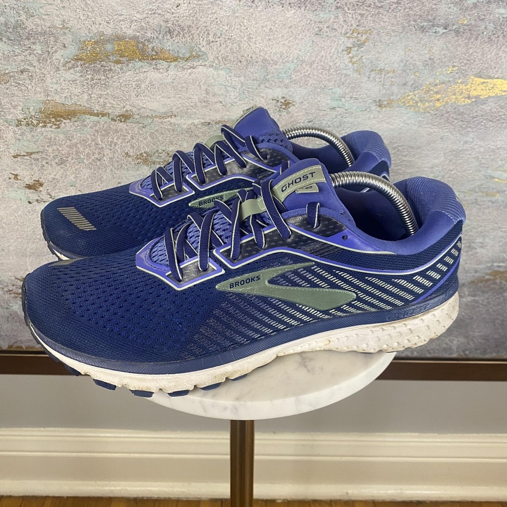 Brooks Ghost 12 Shoes Womens Size 11 Blue Running Athletic Sneakers 1203051B413